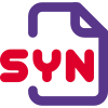 SYN an audio to video synchronization to the relative timing of audio sound icon