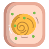 Noodle Open Toast With Green Peas icon