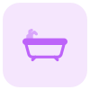 Bathtub to enjoy the luxury of bathing icon