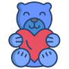 Heart Teddy Bear icon