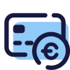 Bank Card Euro icon