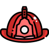 external-fireman-helmet-fire-fighter-justicon-lineal-color-justicon-1 icon