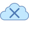 Cloud cancella icon