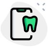 Smartphone to book a next dental Care Clinic visit appointment icon