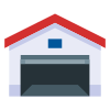 Garagem aberta icon