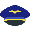 Chapéu de piloto icon
