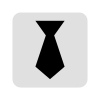 Cravatta nera icon