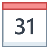 Kalender 31 icon