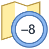 Zeitzone -8 icon