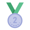 Medalha de segundo lugar icon