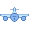 Flugzeug von vorn icon