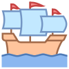 Großes Segelschiff icon