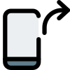 带有转发标志的外部移动即时信使操作填充 tal-revivo icon
