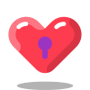 Heart Keyhole icon