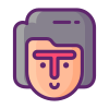 Viso rasato icon