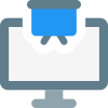 Computer program for office presentation prepration layout icon