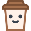 Café kawaii icon