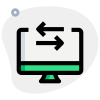 Data transfer import and export from desktop computer icon