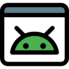 Default web browser of Android operating system icon