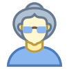 사람-노인-여성-피부-유형-1-2 icon