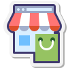 Tienda en línea Bolsa de compras icon
