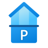 Parkplatz und Penthouse icon