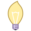 Lampadina a candela icon