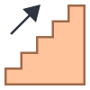 계단 위로 icon