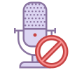 Block Microphone icon