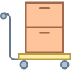 Mit Handwagen Transportieren icon