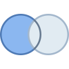 Mengendiagramm Differenzmenge links icon