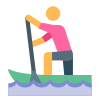 Sprint in canoa icon