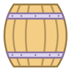 Barile di birra in legno icon