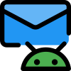 Email client software in Android operating system icon