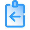 Assignment Return icon