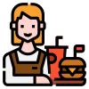 Waitress icon