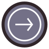 Circled Right icon