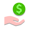 現金を得る icon