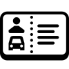 Carte permis de conduire icon