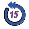 15 segundos Retroceder icon