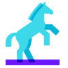 Statua equestre icon