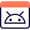 Default web browser of Android operating system icon