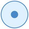 Cercle avec point icon