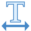 Textbreite icon