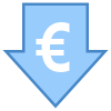 Euro com preço baixo icon