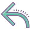 Flecha responder icon