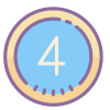 4 en círculo icon