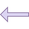 긴 화살표 왼쪽 icon