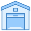 Garage ouvert icon