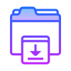 Dossier des téléchargements icon